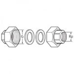 Комплект гаек для насоса WILO R11/2"-R1"GT (3XPART)+BOX-CHR — изображение 2