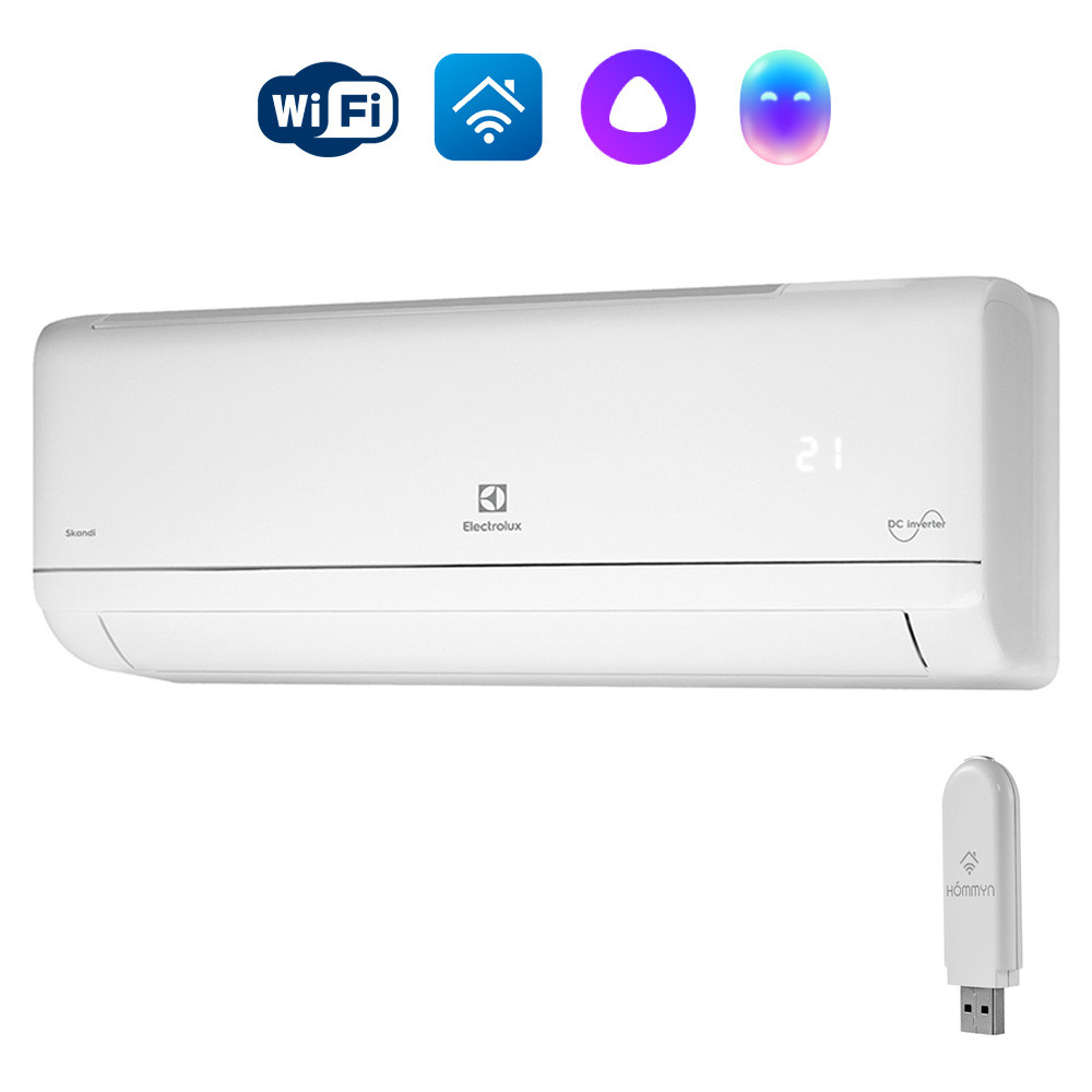src Сплит-система инверторного типа Electrolux Skandi DC EACS/I-12HSK/N3_24Y комплект с Wi-Fi донглом — изображение 1
