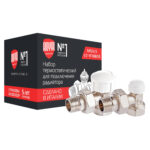Набор термостатический Royal Thermo для радиатора угловой  1/2" М30х1,5