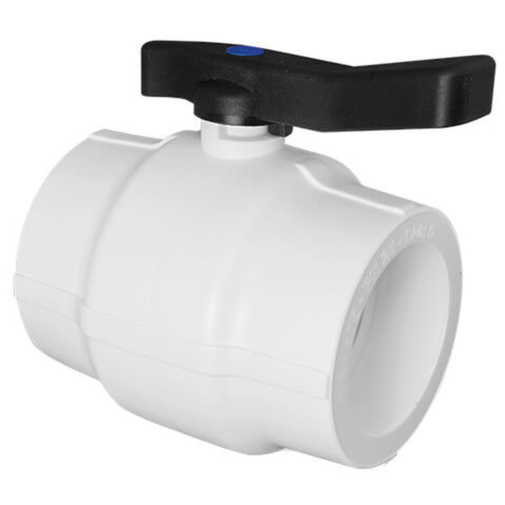 src Шаровый кран полипропиленовый PPRC PN10 110 Plastic A, белый (уп. 1 шт) — изображение 1
