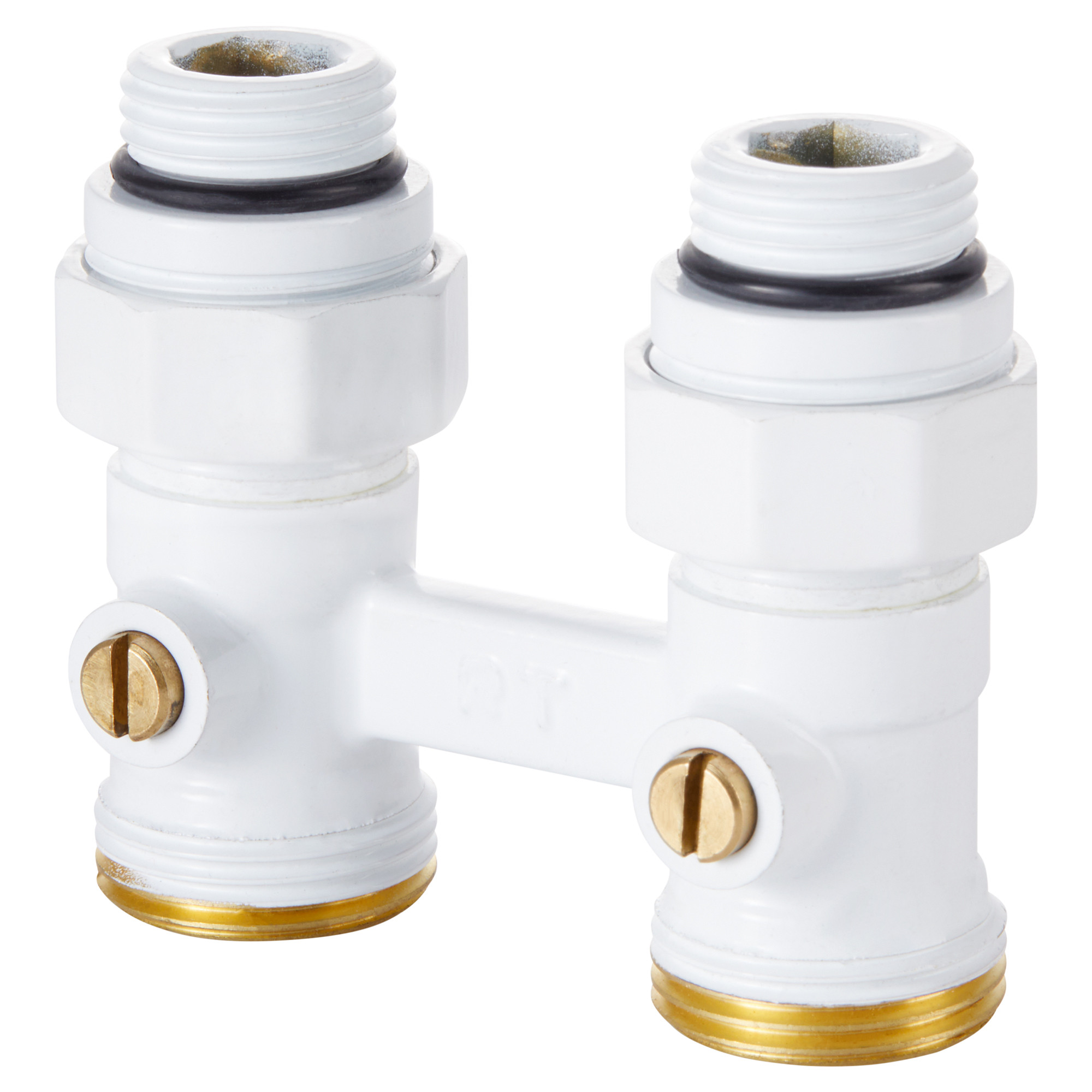 src Узел нижнего подключения Royal Thermo прямой 1/2"х3/4" EK (белый) — изображение 1