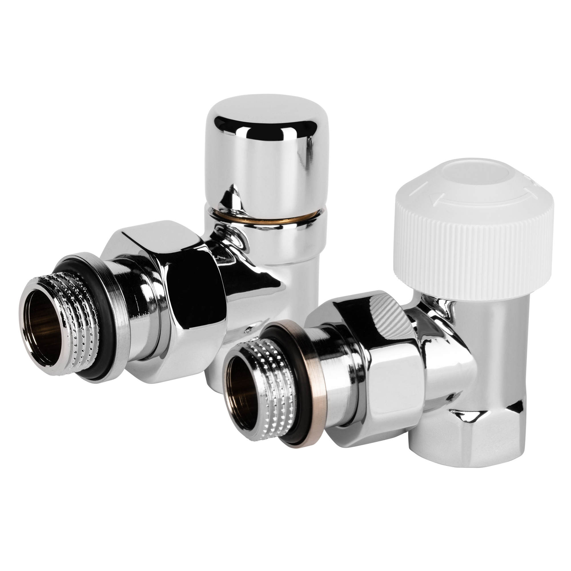 src Набор термостатический для радиатора угловой Royal Thermo Design 1/2"М30х1,5 (Хром) — изображение 1