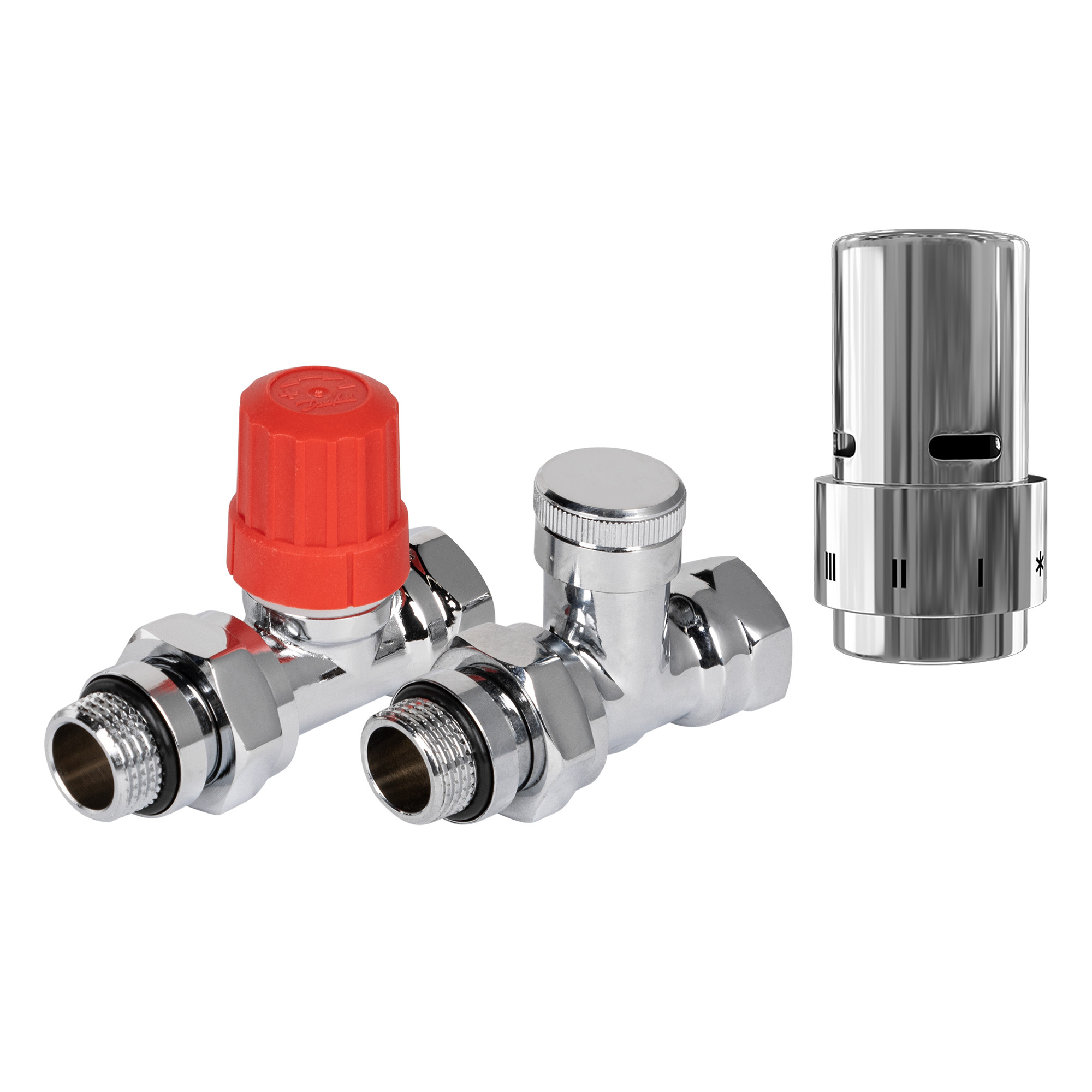 src Набор термостатический прямой Royal Thermo Design 1/2" Click (Хром) с термоголовкой Design (Хром) — изображение 1