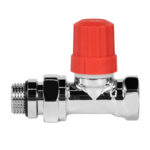 Набор термостатический прямой Royal Thermo Design 1/2" Click (Хром) с термоголовкой Design (Хром) — изображение 2