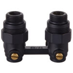Узел нижнего подключения Royal Thermo угловой 1/2"х3/4" EK (черный) — изображение 3