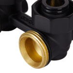 Узел нижнего подключения Royal Thermo угловой 1/2"х3/4" EK (черный) — изображение 5