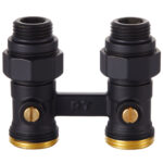 Узел нижнего подключения Royal Thermo прямой 1/2"х3/4" EK (черный) — изображение 2