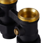 Узел нижнего подключения Royal Thermo прямой 1/2"х3/4" EK (черный) — изображение 4