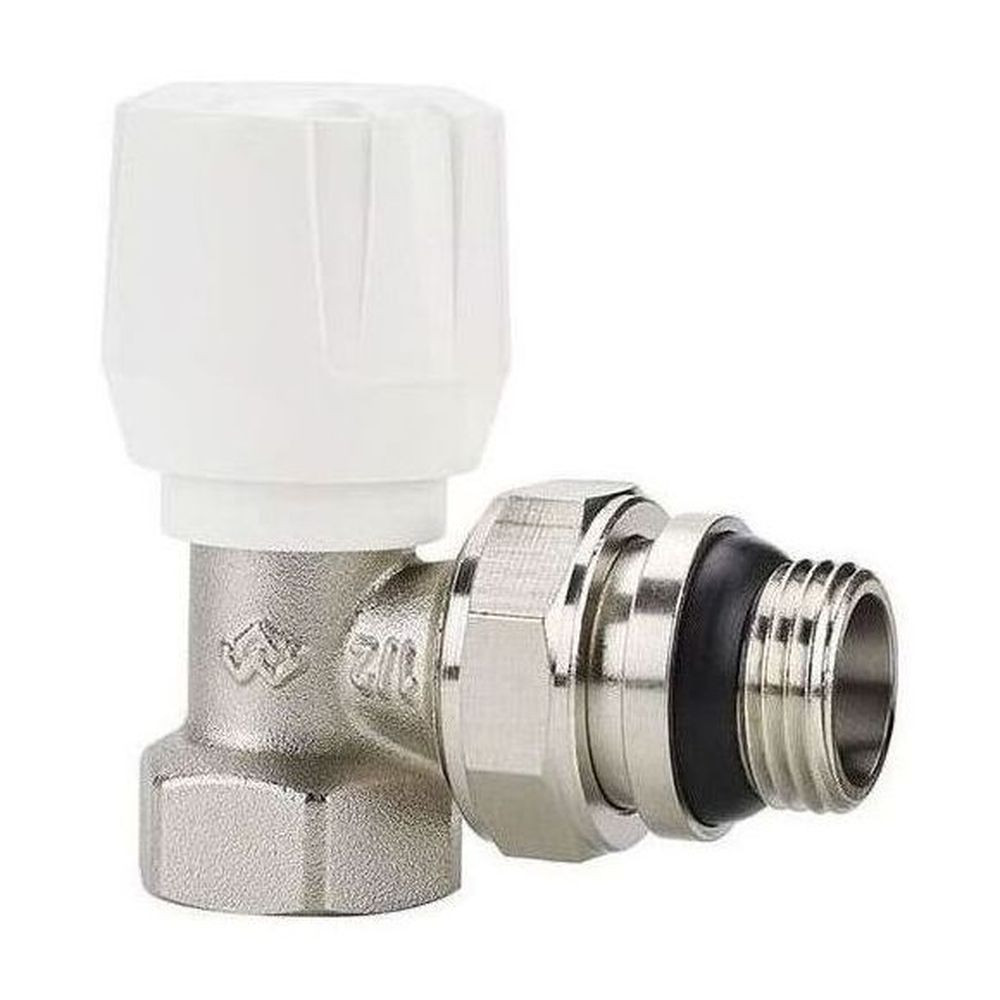 src Клапан радиаторный VARMEGA 1/2" ручной, угловой с самоуплотняющимся полусгоном VM10011 — изображение 1